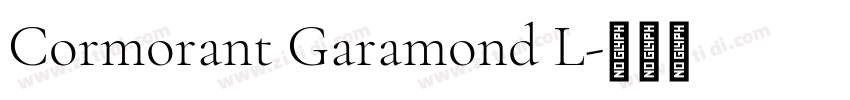 Cormorant Garamond L字体转换